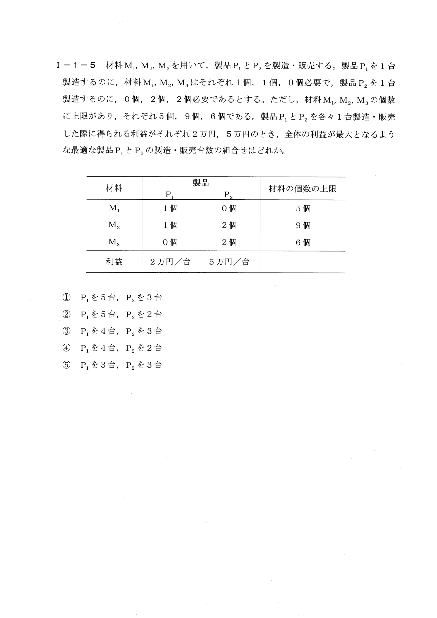 I-1-5 問題画像