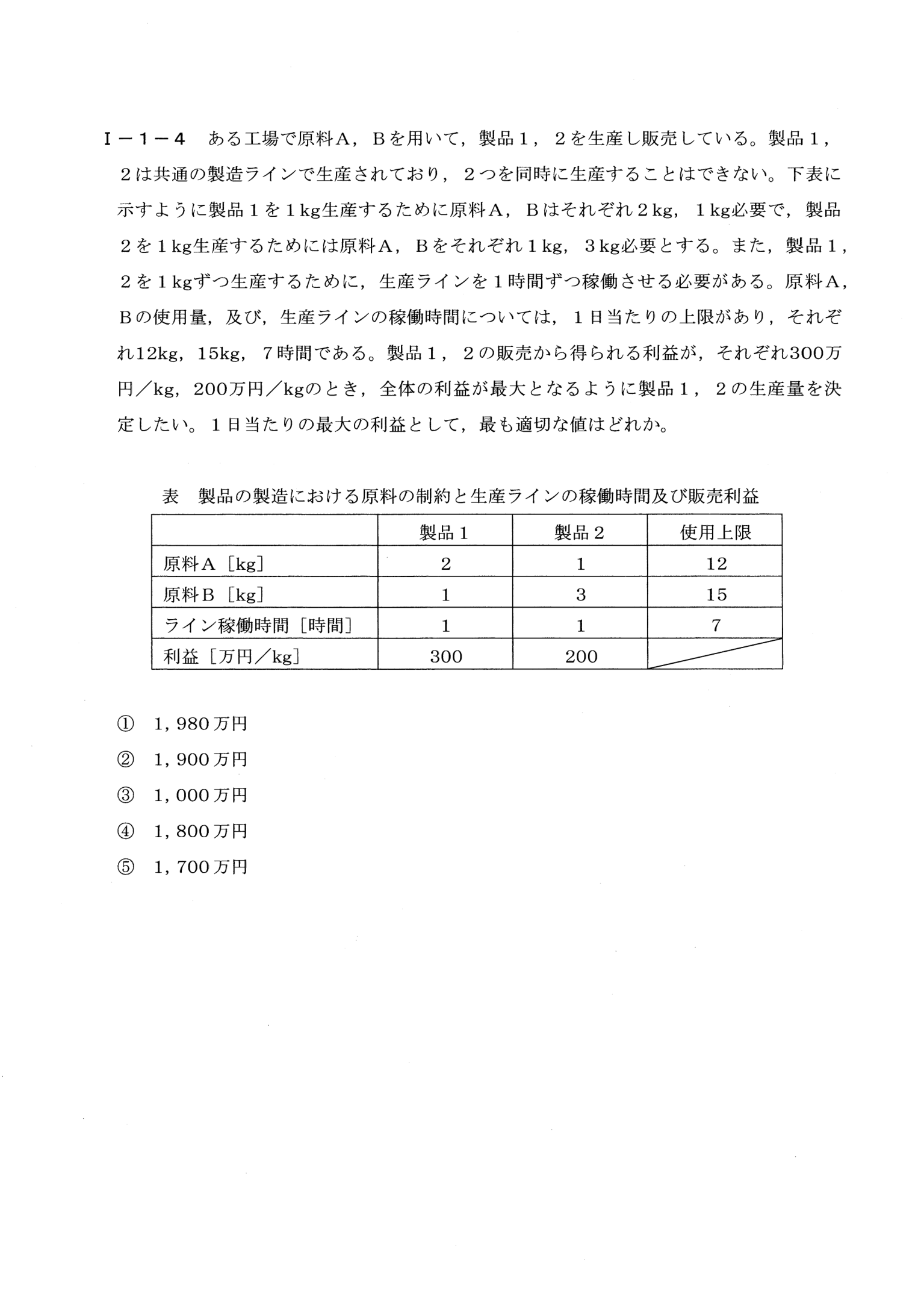 I-1-4 問題画像